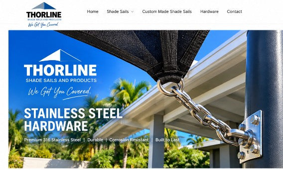 Stainless steel 316 hardware